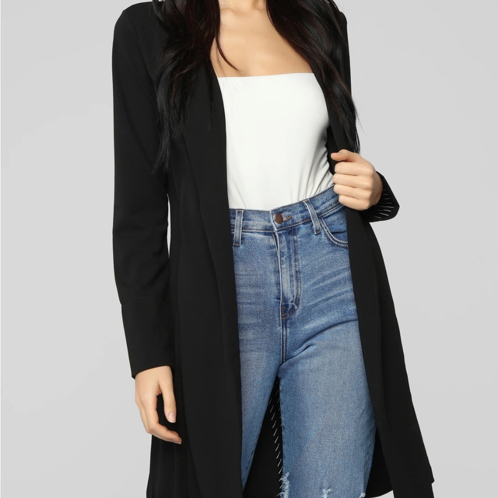 Black Long Blazer